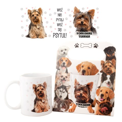 Kubek ceramiczny w opakowaniu - Yorkshire Terrier "Weź nie pytaj..." Kubek ceramiczny w opakowaniu - Yorkshire Terrier "Weź nie pytaj..."