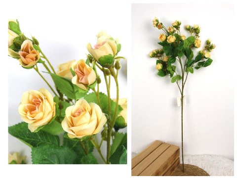 Kwiat RÓŻA wys. 83 cm (kwiat 3-2 cm) HERBACIANA WT-115C Kwiat RÓŻA wys. 83 cm (kwiat 3-2 cm) HERBACIANA WT-115C