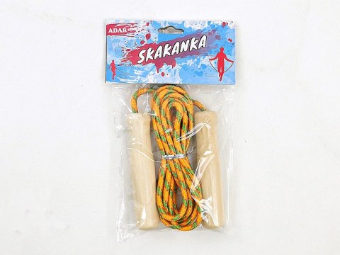 Skakanka 230cm sznurek drewniane rączki Skakanka 230cm sznurek drewniane rączki