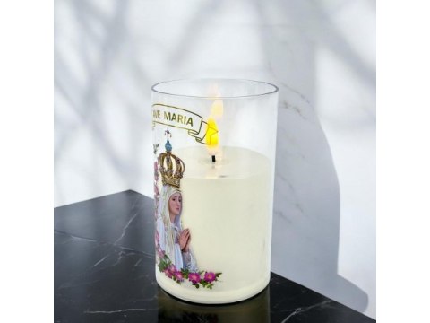 Świeczka led w obudowie z płomieniem - 12,5cm "Ave Maria" 41528 Świeczka led w obudowie z płomieniem - 12,5cm "Ave Maria" 41528
