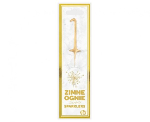 Złota cyfra 1 (zimny ogień) 17cm CS1921S-1 Złota cyfra 1 (zimny ogień) 17cm CS1921S-1