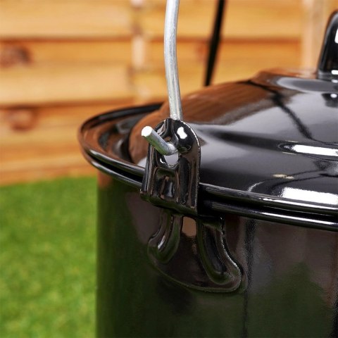 Kociołek węgierski wiszący emaliowany z pokrywką 20 cm, 3,8 l Kociołek węgierski wiszący emaliowany z pokrywką 20 cm, 3,8 l