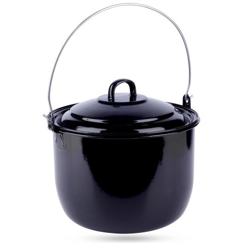 Kociołek węgierski wiszący emaliowany z pokrywką 24 cm, 7,7 l Kociołek węgierski wiszący emaliowany z pokrywką 24 cm, 7,7 l
