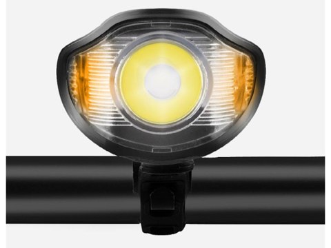 Lampka rowerowa przednia tylna led licznik km klakson dzwonek głośny 3w1 Lampka rowerowa przednia tylna led licznik km klakson dzwonek głośny 3w1