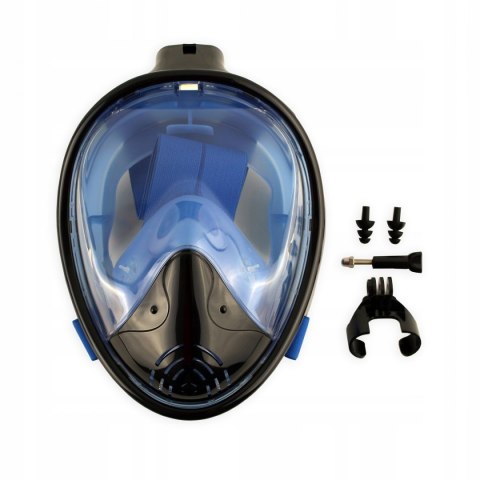 Maska do Nurkowania Snorkelingu MASTER Pełnotwarzowa S-M Black Maska do Nurkowania Snorkelingu MASTER Pełnotwarzowa S-M Black