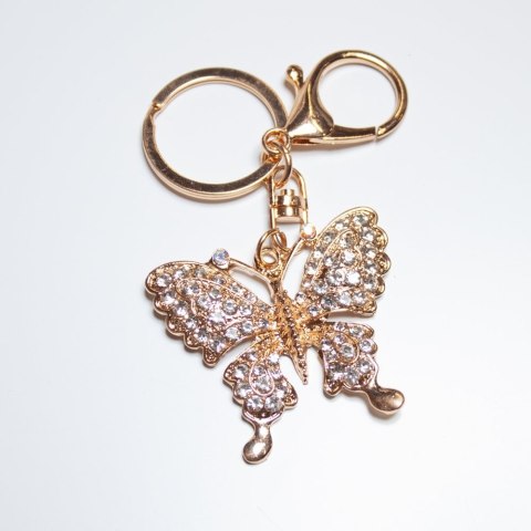 Brelok z cyrkoniami motyl Brelok z cyrkoniami motyl