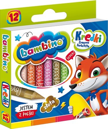 Kredki 12szt. BAMBINO Kredki 12szt. BAMBINO