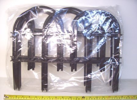 Płotek ogrodowy plastikowy zielony - komplet 7 przęseł - 3,15mb. Płotek ogrodowy plastikowy zielony - komplet 7 przęseł - 3,15mb.