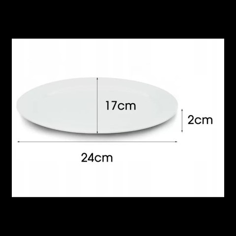 Półmisek 24cm na przekąski talerz do serwowania wędlin podstawka owalny TR-23-045 Półmisek 24cm na przekąski talerz do serwowania wędlin podstawka owalny TR-23-045