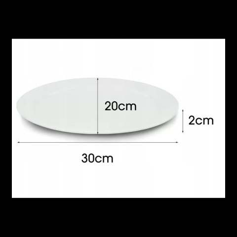 Półmisek ceramiczny biały 30cm TR-23-045B Półmisek ceramiczny biały 30cm TR-23-045B