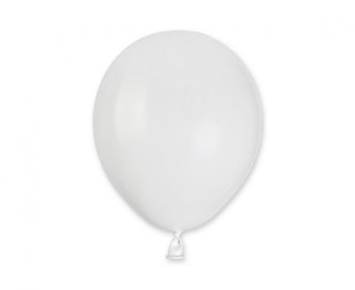 Balony pastel 5" białe 01 100szt. | A50/01