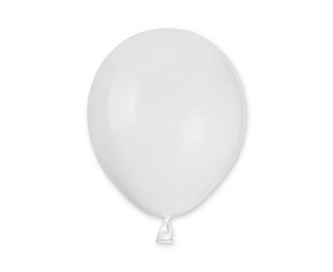 Balony pastel 5" białe 01 100szt. | A50/01 Balony pastel 5" białe 01 100szt. | A50/01