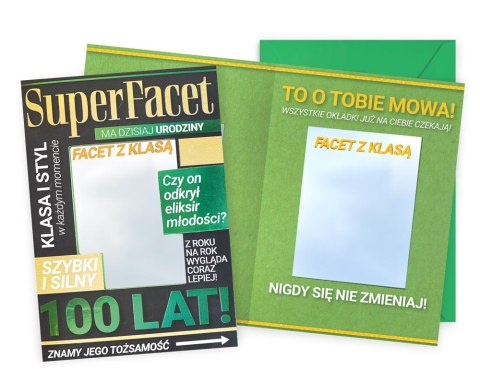 Karnet Urodziny (super facet, lusterko) DK-1215 Karnet Urodziny (super facet, lusterko) DK-1215