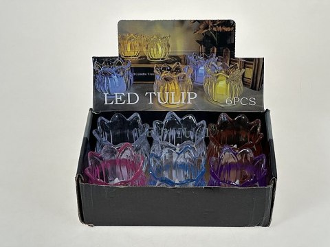 Lampion led tulipan 6,5 x 6cm Lampion led tulipan 6,5 x 6cm