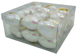 Wstążka kokon "JAJKO" biała 5mm x 10m op.24szt. WST-10-BI
