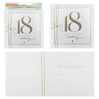 Zaproszenie 5szt. Urodziny 18 (osiemnastka) ZP-039