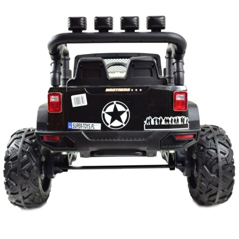 JEEP NA AKUMULATOR BROTHERS , WSPOMAGANIE KIEROWNICY, MIĘKKIE KOŁA, MIĘKKIE SIEDZENIE 24V - 400W/JEEP-JC-666 JEEP NA AKUMULATOR BROTHERS , WSPOMAGANIE KIEROWNICY, MIĘKKIE KOŁA, MIĘKKIE SIEDZENIE 24V - 400W/JEEP-JC-666