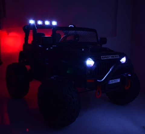 JEEP NA AKUMULATOR BROTHERS , WSPOMAGANIE KIEROWNICY, MIĘKKIE KOŁA, MIĘKKIE SIEDZENIE 24V - 400W/JEEP-JC-666 JEEP NA AKUMULATOR BROTHERS , WSPOMAGANIE KIEROWNICY, MIĘKKIE KOŁA, MIĘKKIE SIEDZENIE 24V - 400W/JEEP-JC-666