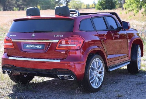 MERCEDES GLS 63, 4 SILNIKI, 2X12 V, MIĘKKIE KOŁA, MIĘKKIE SIEDZENIE DLA 2 DZIECI/HL228 MERCEDES GLS 63, 4 SILNIKI, 2X12 V, MIĘKKIE KOŁA, MIĘKKIE SIEDZENIE DLA 2 DZIECI/HL228