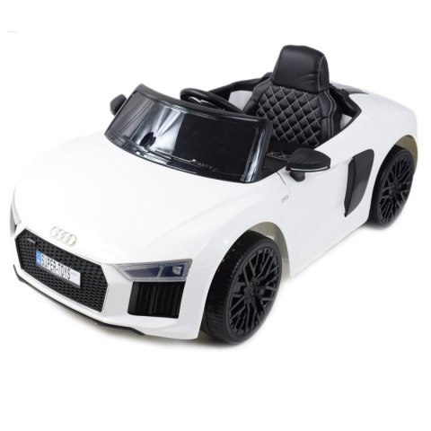 ORYGINALNE AUDI R8 SPYDER W NAJLEPSZEJ WERSJI, MIĘKKIE SIEDZENIE, PILOT 2.4 GHZ/ 2198 ORYGINALNE AUDI R8 SPYDER W NAJLEPSZEJ WERSJI, MIĘKKIE SIEDZENIE, PILOT 2.4 GHZ/ 2198