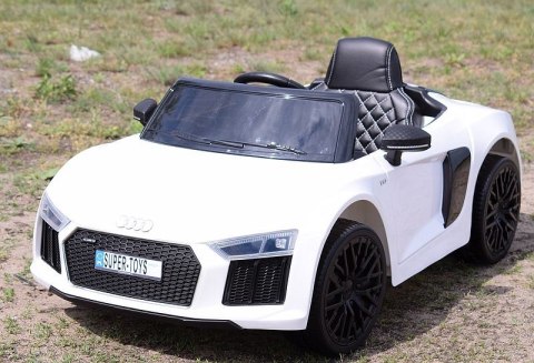ORYGINALNE AUDI R8 SPYDER W NAJLEPSZEJ WERSJI, MIĘKKIE SIEDZENIE, PILOT 2.4 GHZ/ 2198 ORYGINALNE AUDI R8 SPYDER W NAJLEPSZEJ WERSJI, MIĘKKIE SIEDZENIE, PILOT 2.4 GHZ/ 2198
