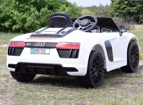 ORYGINALNE AUDI R8 SPYDER W NAJLEPSZEJ WERSJI, MIĘKKIE SIEDZENIE, PILOT 2.4 GHZ/ 2198 ORYGINALNE AUDI R8 SPYDER W NAJLEPSZEJ WERSJI, MIĘKKIE SIEDZENIE, PILOT 2.4 GHZ/ 2198