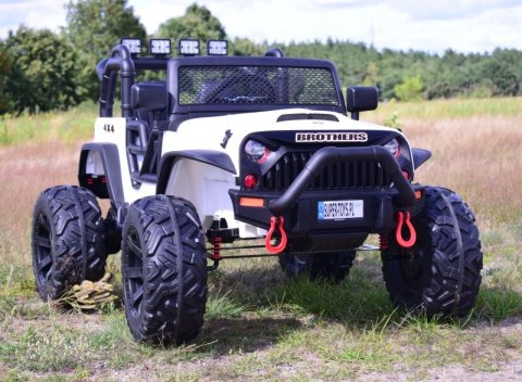 JEEP NA AKUMULATOR BROTHERS , WSPOMAGANIE KIEROWNICY, MIĘKKIE KOŁA, MIĘKKIE SIEDZENIE 24V - 400W/JEEP-JC-666 JEEP NA AKUMULATOR BROTHERS , WSPOMAGANIE KIEROWNICY, MIĘKKIE KOŁA, MIĘKKIE SIEDZENIE 24V - 400W/JEEP-JC-666