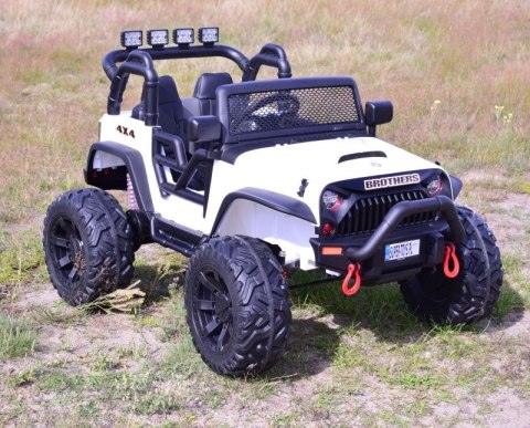 JEEP NA AKUMULATOR BROTHERS , WSPOMAGANIE KIEROWNICY, MIĘKKIE KOŁA, MIĘKKIE SIEDZENIE 24V - 400W/JEEP-JC-666 JEEP NA AKUMULATOR BROTHERS , WSPOMAGANIE KIEROWNICY, MIĘKKIE KOŁA, MIĘKKIE SIEDZENIE 24V - 400W/JEEP-JC-666