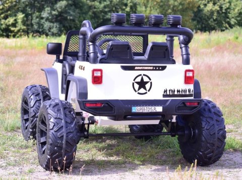 JEEP NA AKUMULATOR BROTHERS , WSPOMAGANIE KIEROWNICY, MIĘKKIE KOŁA, MIĘKKIE SIEDZENIE 24V - 400W/JEEP-JC-666 JEEP NA AKUMULATOR BROTHERS , WSPOMAGANIE KIEROWNICY, MIĘKKIE KOŁA, MIĘKKIE SIEDZENIE 24V - 400W/JEEP-JC-666