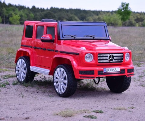 MERCEDES G500 NA AKUMULATOR MIĘKKIE KOŁA EVA, MIĘKKIE SIEDZENIE, LAKIEROWANY FULL OPCJA/JJ2077 MERCEDES G500 NA AKUMULATOR MIĘKKIE KOŁA EVA, MIĘKKIE SIEDZENIE, LAKIEROWANY FULL OPCJA/JJ2077