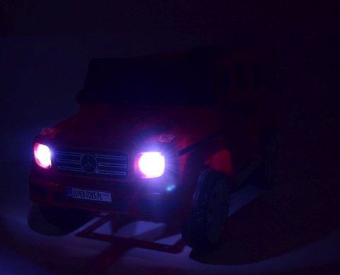 MERCEDES G500 NA AKUMULATOR MIĘKKIE KOŁA EVA, MIĘKKIE SIEDZENIE, LAKIEROWANY FULL OPCJA/JJ2077 MERCEDES G500 NA AKUMULATOR MIĘKKIE KOŁA EVA, MIĘKKIE SIEDZENIE, LAKIEROWANY FULL OPCJA/JJ2077