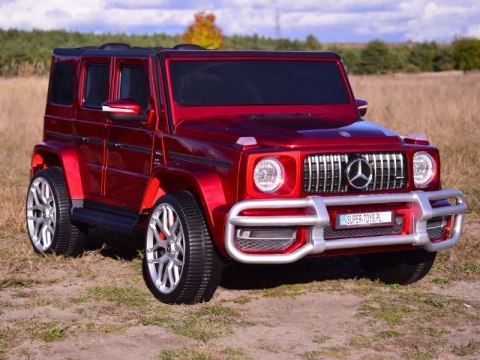 MERCEDES G63 AMG DLA 2 DZIECI, 24V, 4X4, MIĘKKIE KOŁA EVA, MIĘKKIE SIEDZENIE, LAKIER POLEROWANY FULL OPCJA/S-307 MERCEDES G63 AMG DLA 2 DZIECI, 24V, 4X4, MIĘKKIE KOŁA EVA, MIĘKKIE SIEDZENIE, LAKIER POLEROWANY FULL OPCJA/S-307