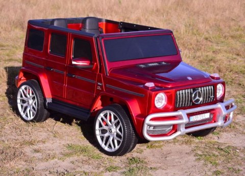 MERCEDES G63 AMG DLA 2 DZIECI, 24V, 4X4, MIĘKKIE KOŁA EVA, MIĘKKIE SIEDZENIE, LAKIER POLEROWANY FULL OPCJA/S-307 MERCEDES G63 AMG DLA 2 DZIECI, 24V, 4X4, MIĘKKIE KOŁA EVA, MIĘKKIE SIEDZENIE, LAKIER POLEROWANY FULL OPCJA/S-307
