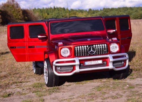 MERCEDES G63 AMG DLA 2 DZIECI, 24V, 4X4, MIĘKKIE KOŁA EVA, MIĘKKIE SIEDZENIE, LAKIER POLEROWANY FULL OPCJA/S-307 MERCEDES G63 AMG DLA 2 DZIECI, 24V, 4X4, MIĘKKIE KOŁA EVA, MIĘKKIE SIEDZENIE, LAKIER POLEROWANY FULL OPCJA/S-307