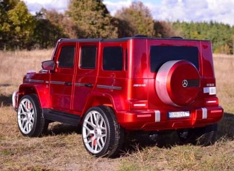 MERCEDES G63 AMG DLA 2 DZIECI, 24V, 4X4, MIĘKKIE KOŁA EVA, MIĘKKIE SIEDZENIE, LAKIER POLEROWANY FULL OPCJA/S-307 MERCEDES G63 AMG DLA 2 DZIECI, 24V, 4X4, MIĘKKIE KOŁA EVA, MIĘKKIE SIEDZENIE, LAKIER POLEROWANY FULL OPCJA/S-307