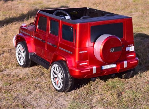 MERCEDES G63 AMG DLA 2 DZIECI, 24V, 4X4, MIĘKKIE KOŁA EVA, MIĘKKIE SIEDZENIE, LAKIER POLEROWANY FULL OPCJA/S-307 MERCEDES G63 AMG DLA 2 DZIECI, 24V, 4X4, MIĘKKIE KOŁA EVA, MIĘKKIE SIEDZENIE, LAKIER POLEROWANY FULL OPCJA/S-307