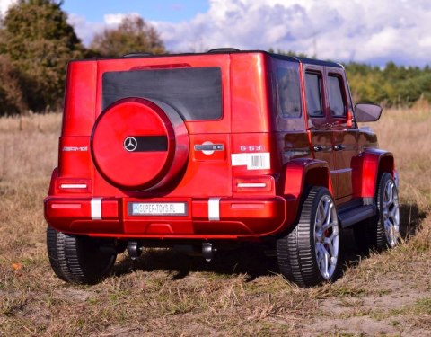 MERCEDES G63 AMG DLA 2 DZIECI, 24V, 4X4, MIĘKKIE KOŁA EVA, MIĘKKIE SIEDZENIE, LAKIER POLEROWANY FULL OPCJA/S-307 MERCEDES G63 AMG DLA 2 DZIECI, 24V, 4X4, MIĘKKIE KOŁA EVA, MIĘKKIE SIEDZENIE, LAKIER POLEROWANY FULL OPCJA/S-307