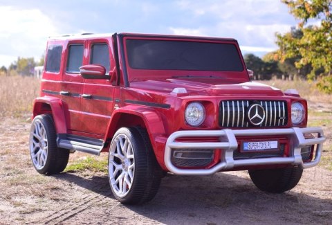 MERCEDES G63 AMG DLA 2 DZIECI, 24V, 4X4, MIĘKKIE KOŁA EVA, MIĘKKIE SIEDZENIE, LAKIER POLEROWANY FULL OPCJA/S-307 MERCEDES G63 AMG DLA 2 DZIECI, 24V, 4X4, MIĘKKIE KOŁA EVA, MIĘKKIE SIEDZENIE, LAKIER POLEROWANY FULL OPCJA/S-307
