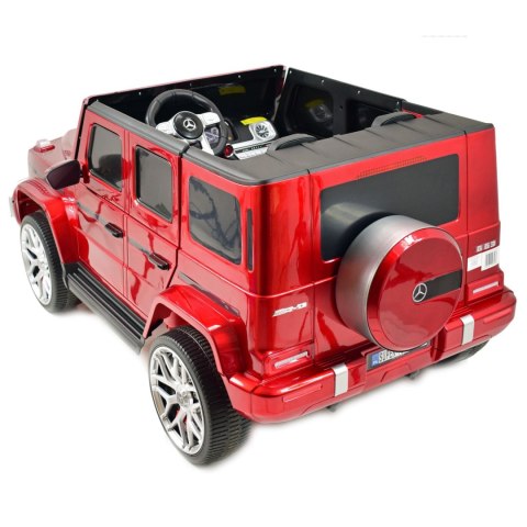 MERCEDES G63 AMG DLA 2 DZIECI, 24V, 4X4, MIĘKKIE KOŁA EVA, MIĘKKIE SIEDZENIE, LAKIER POLEROWANY FULL OPCJA/S-307 MERCEDES G63 AMG DLA 2 DZIECI, 24V, 4X4, MIĘKKIE KOŁA EVA, MIĘKKIE SIEDZENIE, LAKIER POLEROWANY FULL OPCJA/S-307