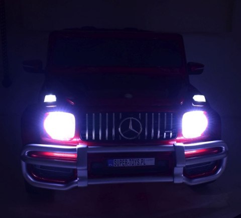 MERCEDES G63 AMG DLA 2 DZIECI, 24V, 4X4, MIĘKKIE KOŁA EVA, MIĘKKIE SIEDZENIE, LAKIER POLEROWANY FULL OPCJA/S-307 MERCEDES G63 AMG DLA 2 DZIECI, 24V, 4X4, MIĘKKIE KOŁA EVA, MIĘKKIE SIEDZENIE, LAKIER POLEROWANY FULL OPCJA/S-307