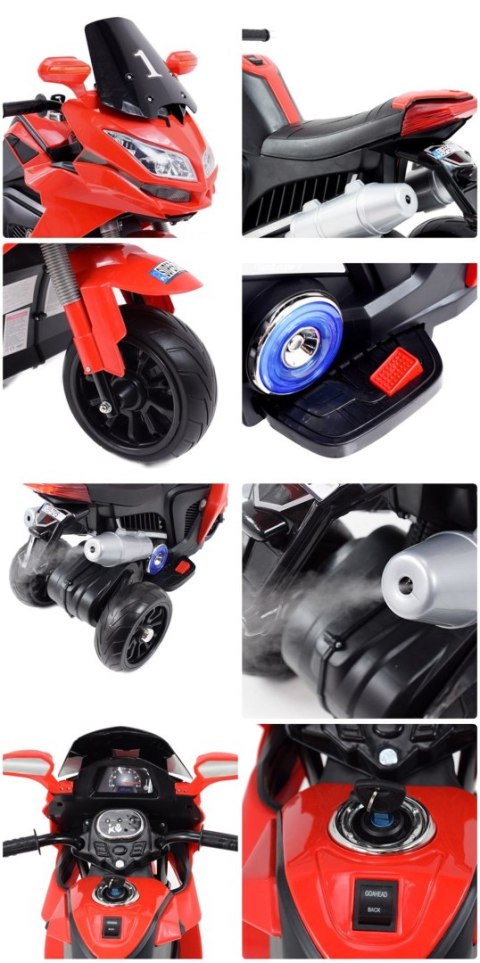 DUŻY MOTOR ŚCIGACZ Z SYMULACJĄ WYDECHU, MIĘKKIE KOŁA STRONG 2 EXCLUSIVE/6288A DUŻY MOTOR ŚCIGACZ Z SYMULACJĄ WYDECHU, MIĘKKIE KOŁA STRONG 2 EXCLUSIVE/6288A