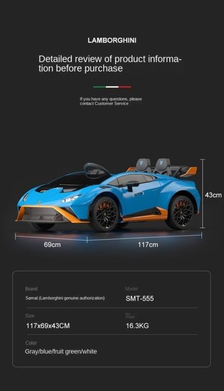 ORYGINALNE DRIFTUJĄCE LAMBORGHINI HURACAN STO NA AKUMULATOR/SMT-555-24V ORYGINALNE DRIFTUJĄCE LAMBORGHINI HURACAN STO NA AKUMULATOR/SMT-555-24V