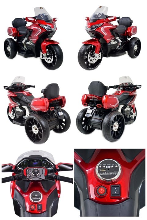 MEGA MOTOR TURYSTYCZNY NA AKUMULATOR LAKIER, ŚWIATŁA/ HLW1688 MEGA MOTOR TURYSTYCZNY NA AKUMULATOR LAKIER, ŚWIATŁA/ HLW1688
