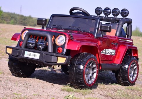 MEGA JEEP FULLTIME, NAPĘD 4X4, 1X12V ,WOLNY START/ MIĘKKIE KOŁA, FUNKCJA BUJANIA EXCLUSIVE LAKIER/7588 MEGA JEEP FULLTIME, NAPĘD 4X4, 1X12V ,WOLNY START/ MIĘKKIE KOŁA, FUNKCJA BUJANIA EXCLUSIVE LAKIER/7588
