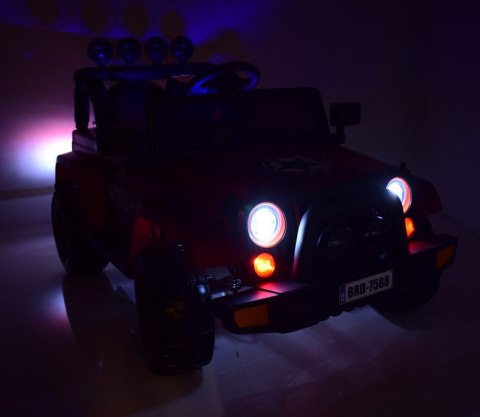 MEGA JEEP FULLTIME, NAPĘD 4X4, 1X12V ,WOLNY START/ MIĘKKIE KOŁA, FUNKCJA BUJANIA EXCLUSIVE LAKIER/7588 MEGA JEEP FULLTIME, NAPĘD 4X4, 1X12V ,WOLNY START/ MIĘKKIE KOŁA, FUNKCJA BUJANIA EXCLUSIVE LAKIER/7588