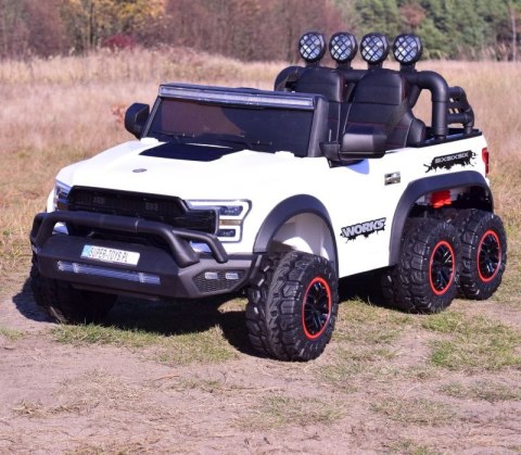 MEGA JEEP WORKS SIX 4X4, 2 X 12V MĘKKIE KOŁA, MIĘKKIE SIEDZENIE/JC003 MEGA JEEP WORKS SIX 4X4, 2 X 12V MĘKKIE KOŁA, MIĘKKIE SIEDZENIE/JC003
