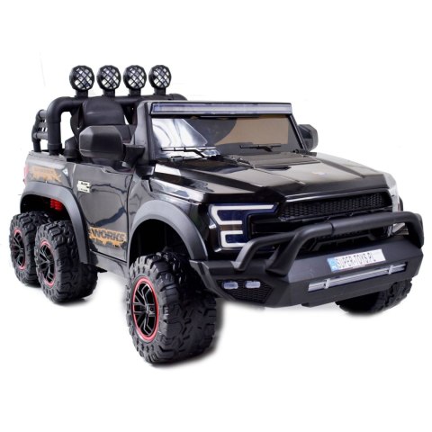 MEGA JEEP WORKS SIX 4X4, 2 X 12V MĘKKIE KOŁA, MIĘKKIE SIEDZENIE/JC003 MEGA JEEP WORKS SIX 4X4, 2 X 12V MĘKKIE KOŁA, MIĘKKIE SIEDZENIE/JC003