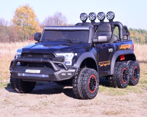 MEGA JEEP WORKS SIX 4X4, 2 X 12V MĘKKIE KOŁA, MIĘKKIE SIEDZENIE/JC003 MEGA JEEP WORKS SIX 4X4, 2 X 12V MĘKKIE KOŁA, MIĘKKIE SIEDZENIE/JC003