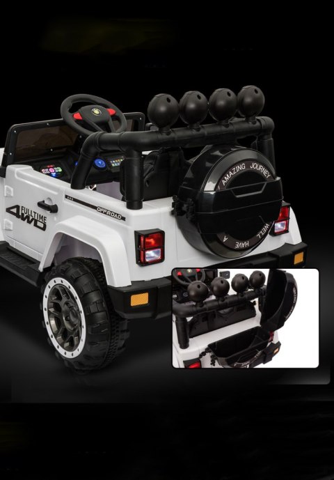 MEGA JEEP FULLTIME, NAPĘD 4X4, 1X12V ,WOLNY START/ MIĘKKIE KOŁA, EXCLUSIVE/7588 MEGA JEEP FULLTIME, NAPĘD 4X4, 1X12V ,WOLNY START/ MIĘKKIE KOŁA, EXCLUSIVE/7588