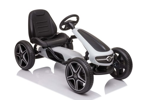 GOKART NA PEDAŁY LICENCJA MERCEDESA KOŁA EVA, MIĘKKIE SIEDZENIE Z LOGIEM MB JAKOŚĆ /XMX610 GOKART NA PEDAŁY LICENCJA MERCEDESA KOŁA EVA, MIĘKKIE SIEDZENIE Z LOGIEM MB JAKOŚĆ /XMX610